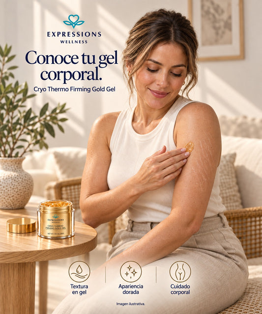 🌿 Gel Reafirmante Dorado: firmeza, cuidado y un toque de oro. ✨
